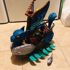 Imaginext ship with a little shark